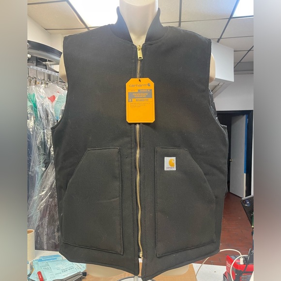 Carhartt firm duck insulated rib collar vest - Picture 1 of 6